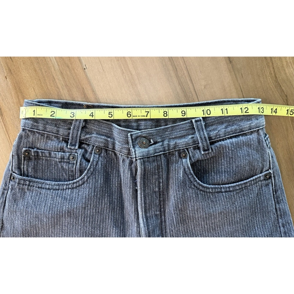 Vintage Levis 701 Womens Student Fit Charcoal Textured Tag 28x34 Actual 26x27 - Picture 14 of 15